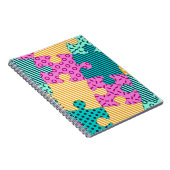 Carnet La bannière aux puzzles géométriques, Memphis back (Côté Droit)