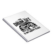 Carnet La batterie est mon endroit heureux | Idée cadeau (Côté Droit)