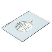 Carnet La beauté de la citrouille blanche bleu clair est (Côté gauche)