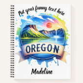 Carnet La beauté de l'Oregon dans un art vibrant (Devant)