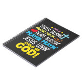 Carnet La bénédiction d'éloge de vérité prient l'enfant (Côté gauche)