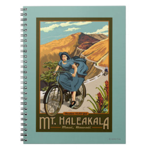 Carnet La bicyclette de Mt. Haleakala monte Hawaï