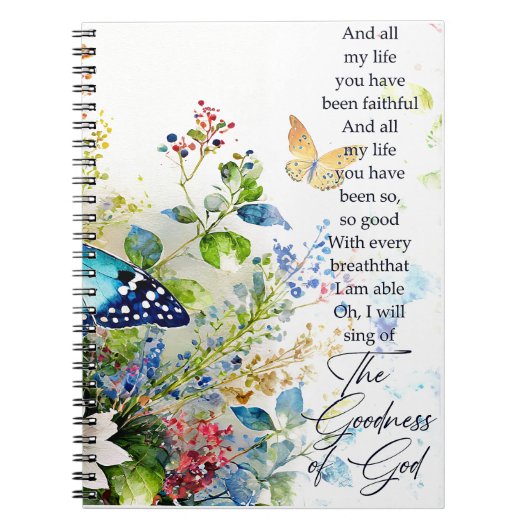 Carnet La bonté de Dieu (Devant)