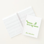 Carnet La botanique c'est dans ma nature amusant (Intérieur)