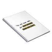 Carnet La bravoure ressemble à la peur | Citation motivan (Côté Droit)