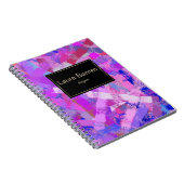 Carnet La brosse abstraite frotte la violette rose (Côté Droit)