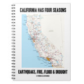 Carnet La Californie Compte Quatre Saisons D'Inondations  (Devant)