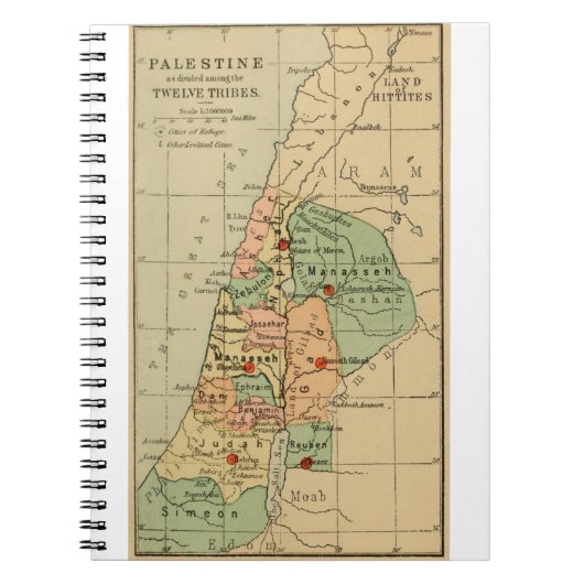 Carnet La carte de la Palestine s'est divisée par les 12 (Devant)