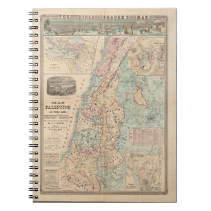 Carnet La carte de la Terre Sainte de la Palestine de