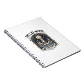 Carnet La carte de tarot Chat Lune Chat Majeure Arcane Vi (Côté Droit)