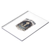 Carnet La carte de tarot Chat Lune Chat Majeure Arcane Vi (Côté gauche)