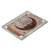 Carnet La carte Tarot Vintage Lune Art Céleste (Côté gauche)