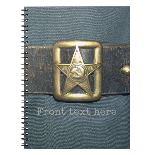 Carnet La CEINTURE de l'OFFICIER de l'armée rouge du RSF (Devant)
