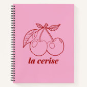 Carnet La cerise pin (Devant)