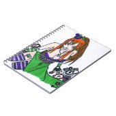 Carnet la chapelière folle en version manga (Côté gauche)