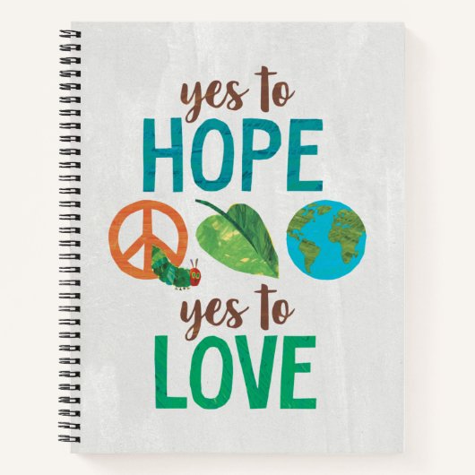 Carnet La chenille affamée | Oui à l'espoir (Devant)