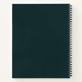 Carnet La chouette de sagesse et de fleurs (Dos)