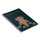 Carnet La chouette de sagesse et de fleurs (Côté Droit)