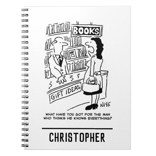 Carnet La cliente d'une librairie pose une question au li (Devant)