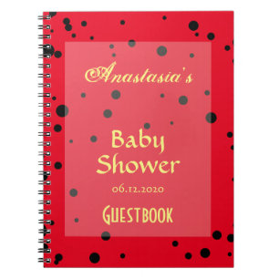 Carnet La coccinelle de ressort modèle le Guestbook de