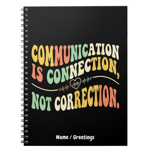 Carnet La communication rétro est une connexion, pas une  (Devant)