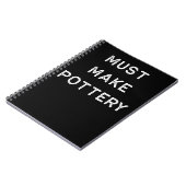 Carnet La conception de poterie doit faire la céramique (Côté gauche)