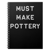 Carnet La conception de poterie doit faire la céramique (Devant)