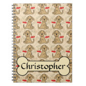 Carnet La conception graphique de chiot Brown (Devant)