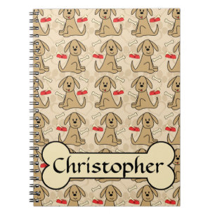 Carnet La conception graphique de chiot Brown