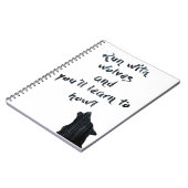 Carnet La course avec des loups et vous apprendra à (Côté gauche)