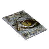 Carnet la coutume animale de visage d'oeil de crocodile (Côté Droit)