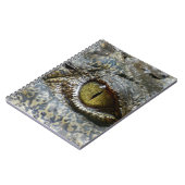 Carnet la coutume animale de visage d'oeil de crocodile (Côté gauche)