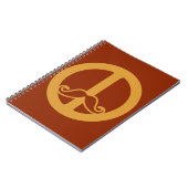 Carnet La coutume Peace Stache (Côté gauche)