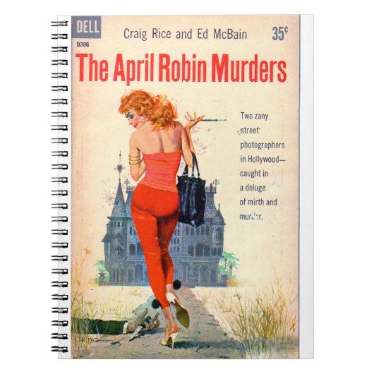 Carnet La couverture du roman d'April Robin Murders (Devant)
