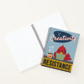 Carnet "La créativité c'est ma résistance" - Grille de po (Intérieur)