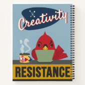 Carnet "La créativité c'est ma résistance" - Grille de po (Dos)