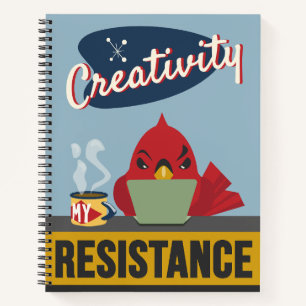 Carnet "La créativité est ma résistance" – Pointillé