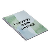 Carnet La créativité exige du courage (Côté Droit)