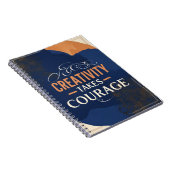 Carnet La créativité exige du courage (Côté Droit)