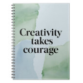 Carnet La créativité prend courage (Devant)