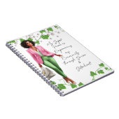 Carnet La dame du patron rose et vert (Côté Droit)