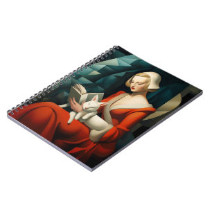 Carnet La Dame en rouge et son compagnon littéraire