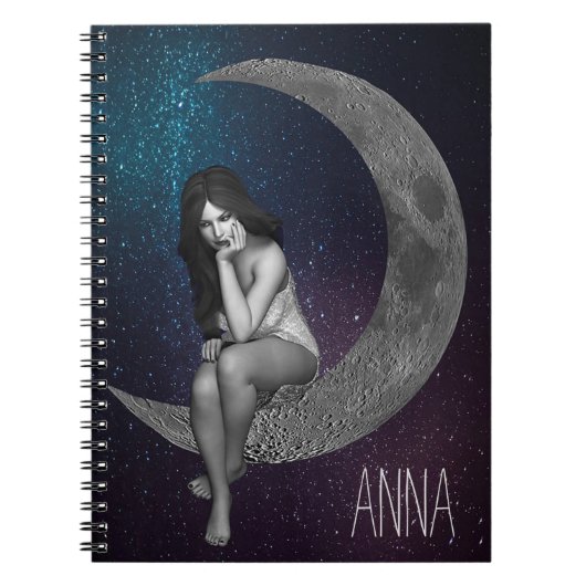 Carnet La Dame sur la Lune (Devant)