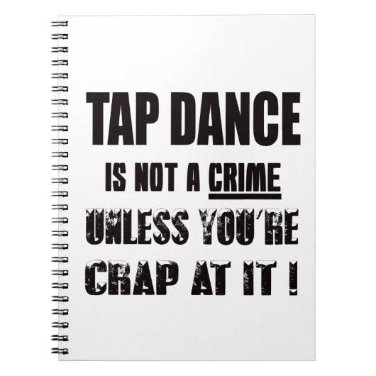 Carnet La danse de robinet n'est pas un crime (Devant)