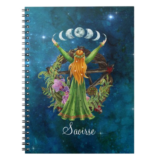 Carnet La déesse de la lune irlandaise (Devant)