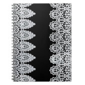 Carnet La dentelle blanche forme une frontière sensible (Devant)