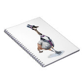 Carnet La douce oie victorienne dans un chapeau supérieur (Côté Droit)