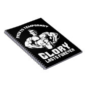 Carnet La Douleur Est Temporaire, La Gloire Est Éternelle (Côté Droit)