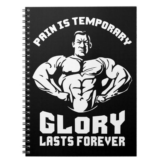 Carnet La Douleur Est Temporaire, La Gloire Est Éternelle (Devant)