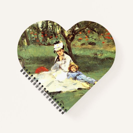 Carnet La famille Monet dans son jardin Edouard Manet (Devant)